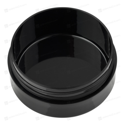 Банка 100 мл PETG черная глянцевая с крышкой BJ10078BJ