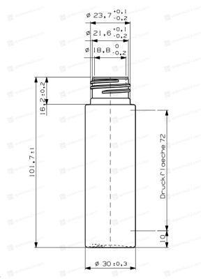 Флакон 50 мл 24/410 черный HDPE BP3272