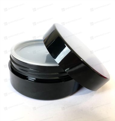 Банка 100 мл PETG черная глянцевая с крышкой BJ10078BJ