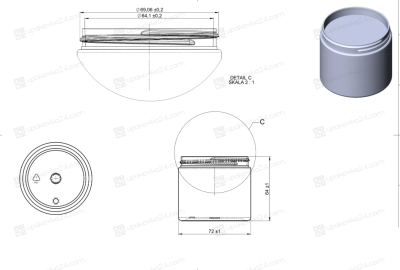 Банка 200 мл 70/400 коричневая BJ514BR (в коробках)