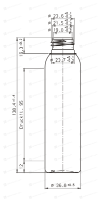 Флакон 100 мл 24/410 белый матовый  HDPE BP1907