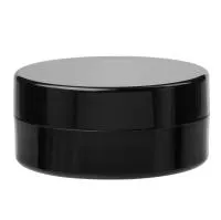 Банка 100 мл PETG черная глянцевая с крышкой BJ10078BJ